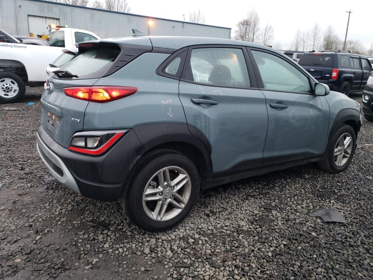 2022 HYUNDAI KONA SEL VIN:KM8K2CAB2NU864404