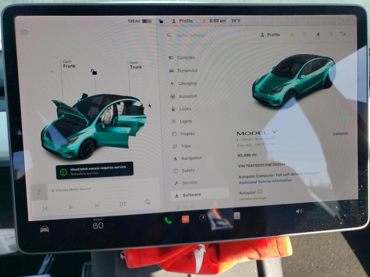 2022 TESLA MODEL Y  VIN:7SAYGDEEXNF350144