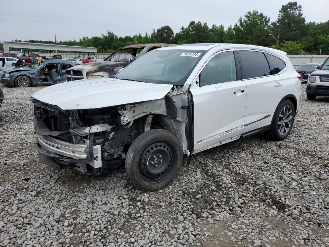 2022 ACURA MDX TECHNOLOGY VIN:5J8YE1H40NL038577