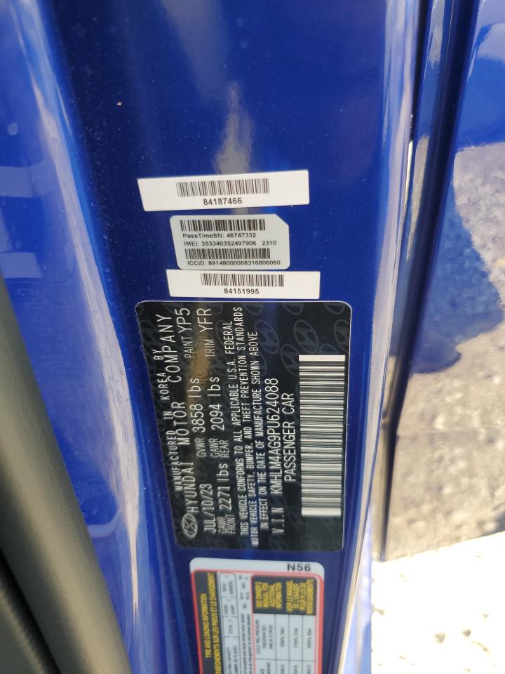 2023 HYUNDAI ELANTRA SEL VIN:KMHLM4AG9PU624088