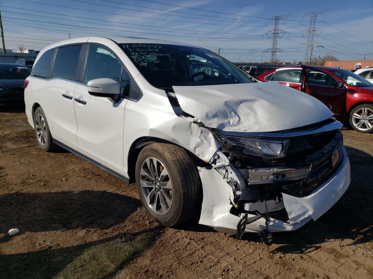 2022 HONDA ODYSSEY EXL VIN:5FNRL6H76NB019793