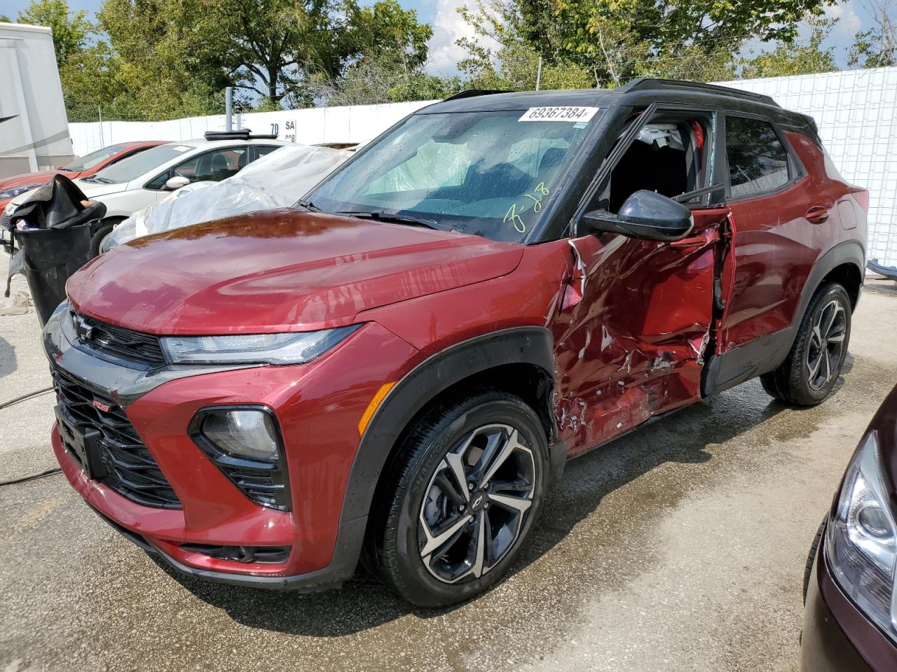 2022 CHEVROLET TRAILBLAZER RS VIN:KL79MTSL2NB103370