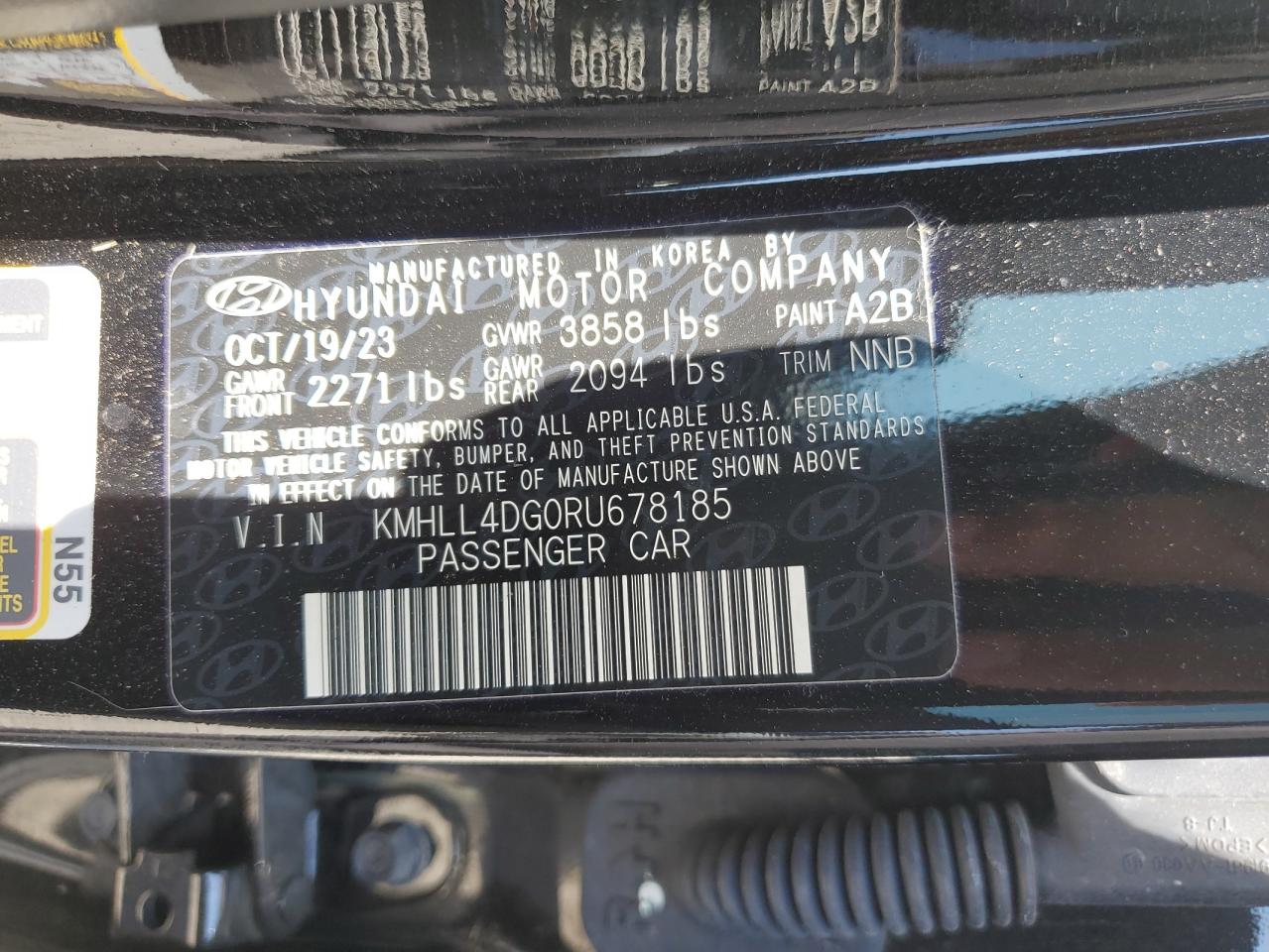 2024 HYUNDAI ELANTRA SE VIN:KMHLL4DG0RU678185