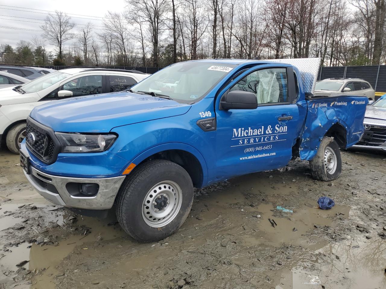 2022 FORD RANGER XL VIN:1FTER1EH9NLD25154