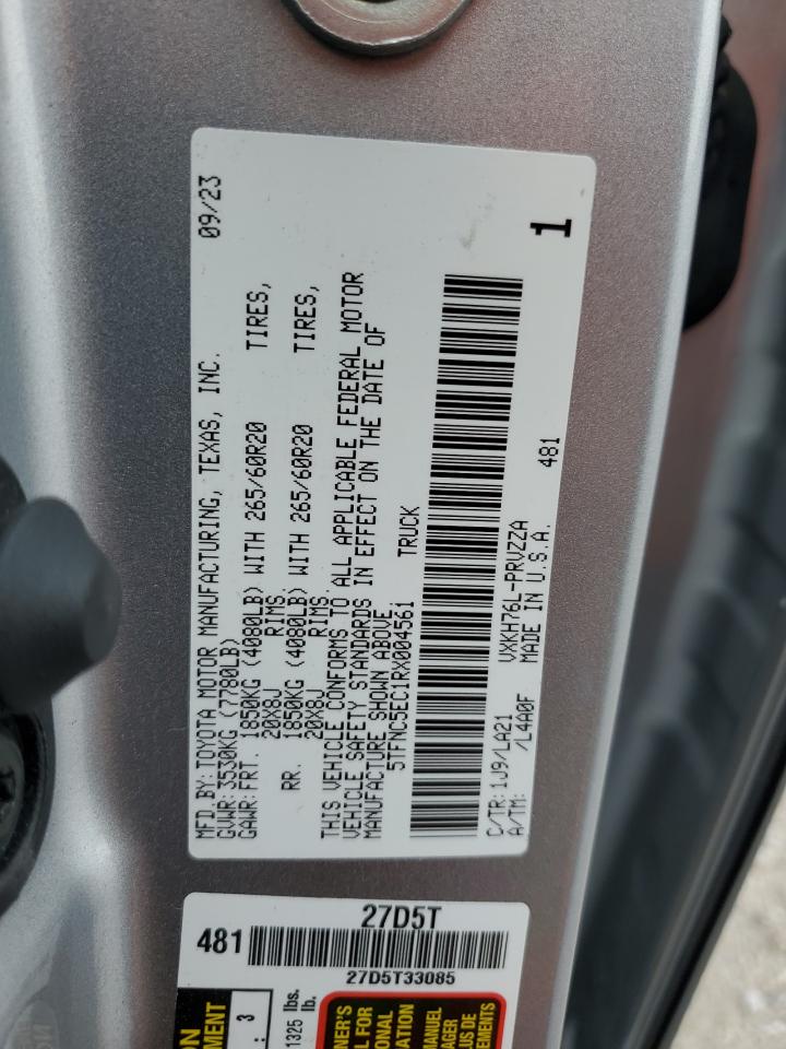 2024 TOYOTA TUNDRA CREWMAX PLATINUM VIN:5TFNC5EC1RX004561