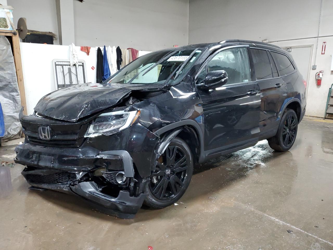 2022 HONDA PILOT BLACK VIN:5FNYF6H76NB078636
