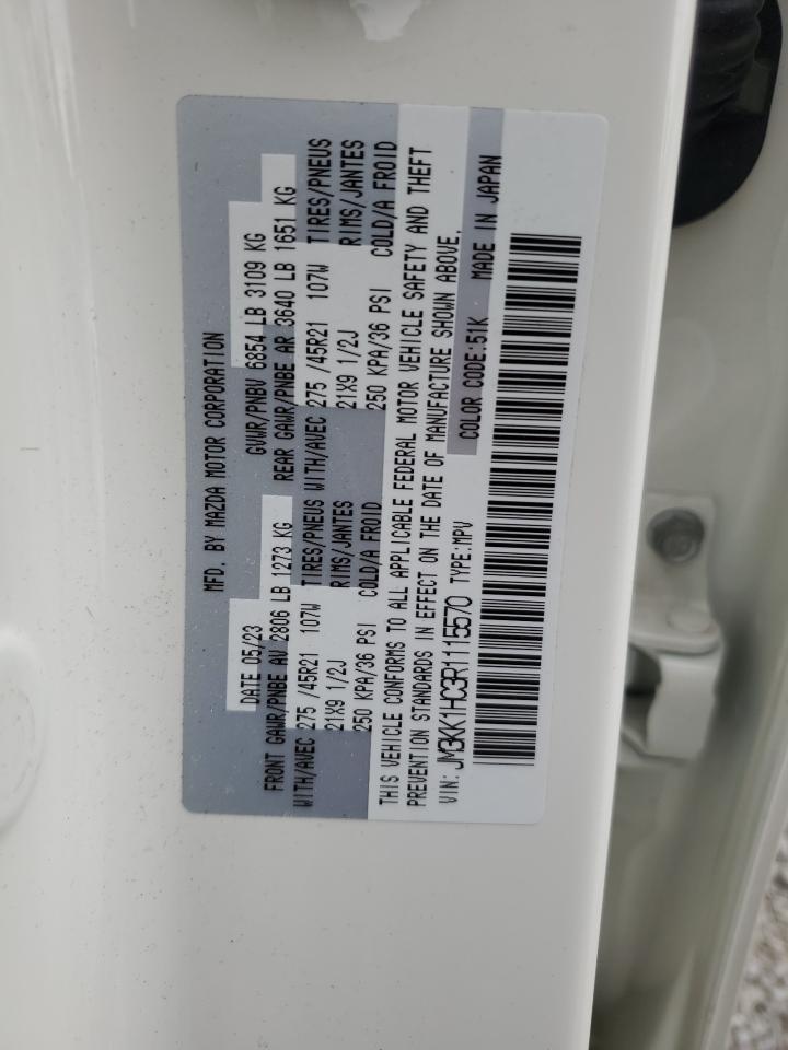 2024 MAZDA CX-90  VIN:JM3KK1HC3R1115570