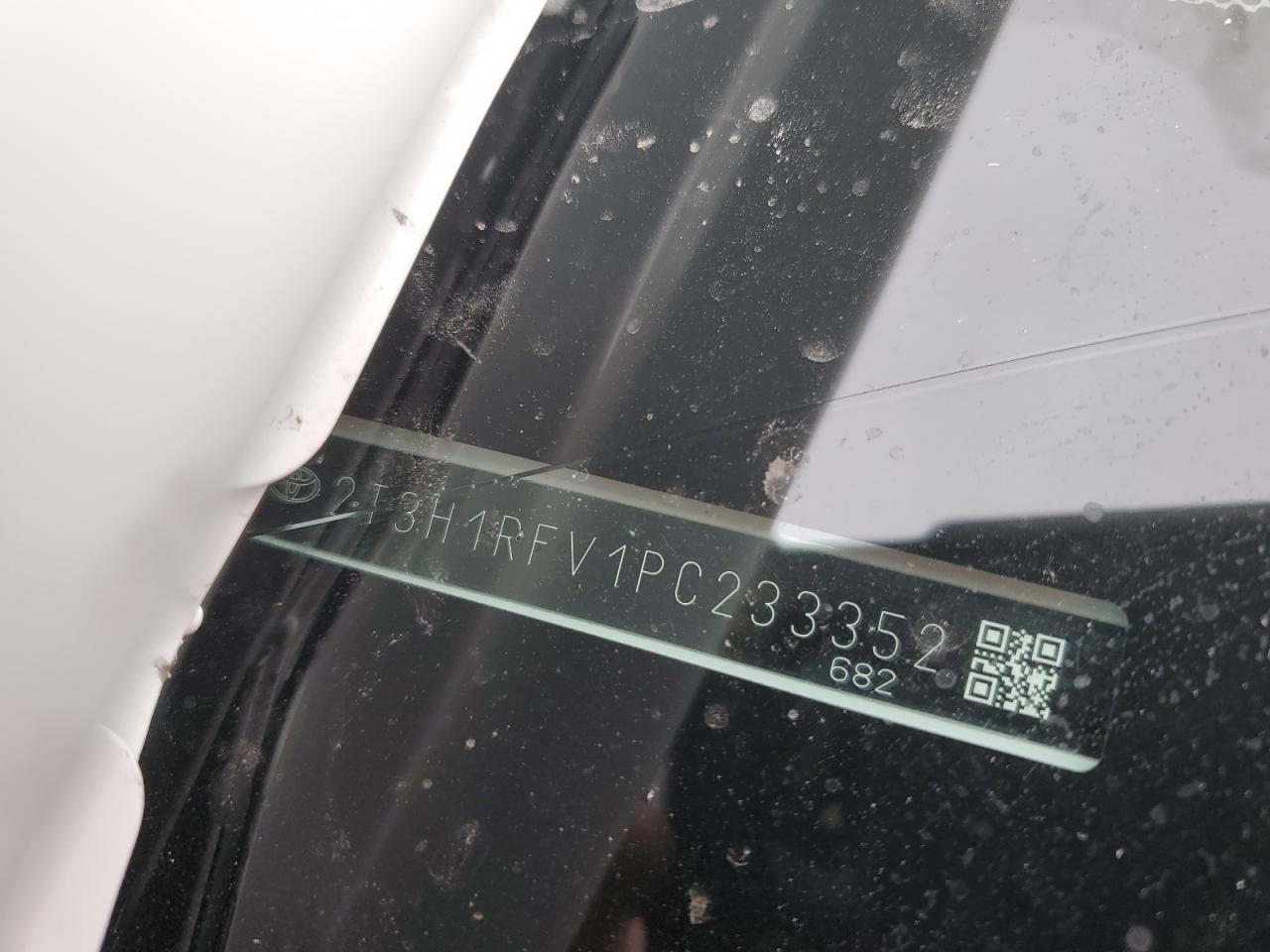 2023 TOYOTA RAV4 LE VIN:2T3H1RFV1PC233352