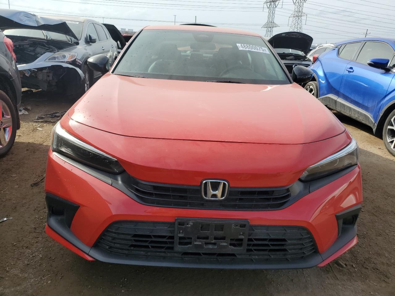 2022 HONDA CIVIC SPORT VIN:2HGFE2F56NH591031