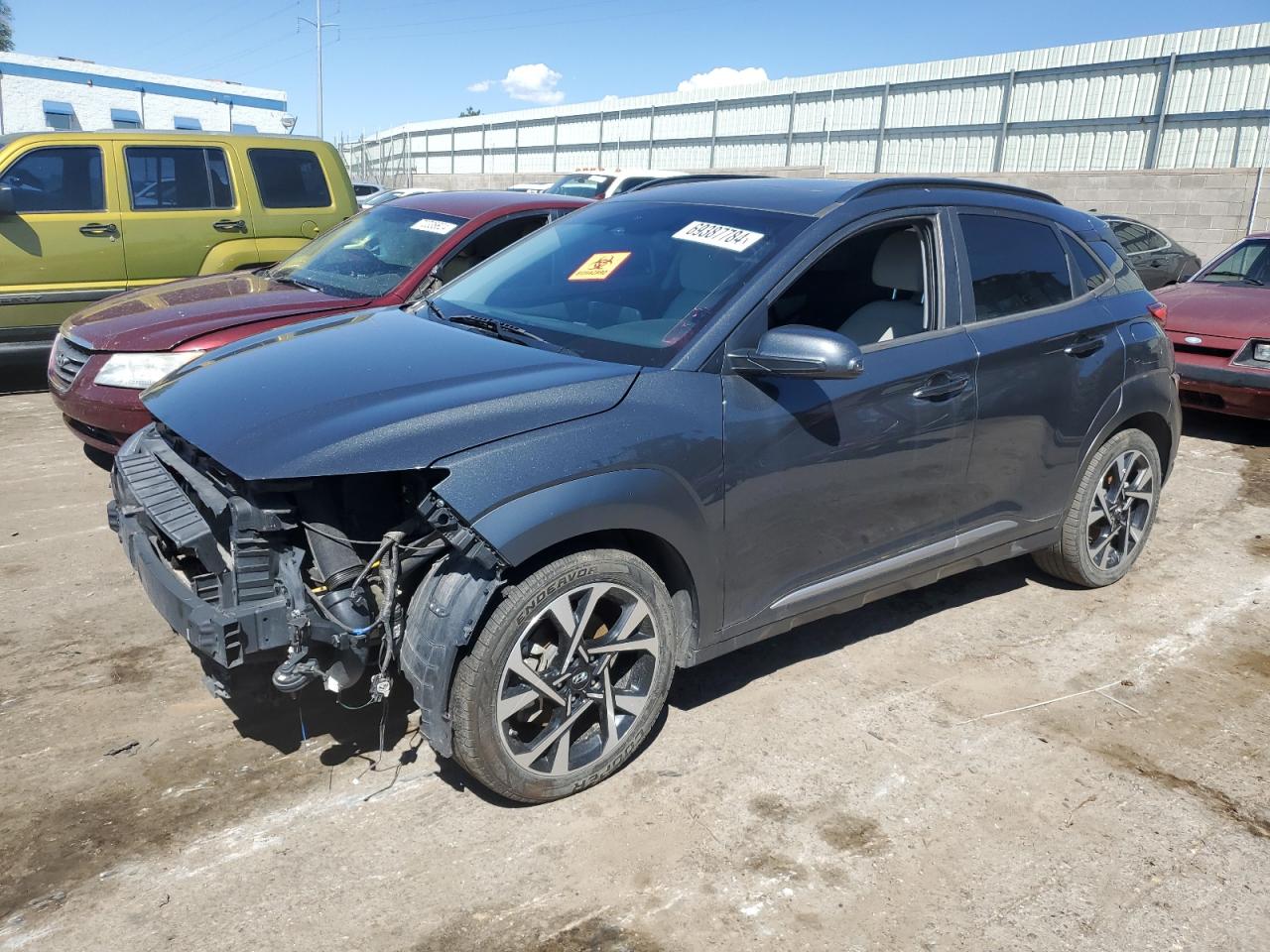 2022 HYUNDAI KONA LIMITED VIN:KM8K5CA37NU823623