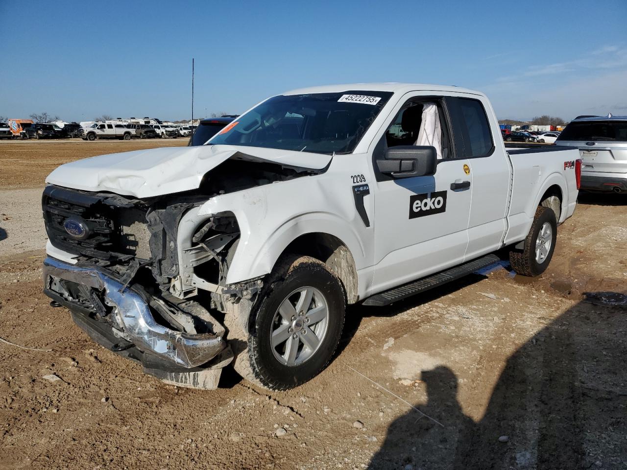 2022 FORD F150 SUPER CAB VIN:1FTEX1EP3NFA58993