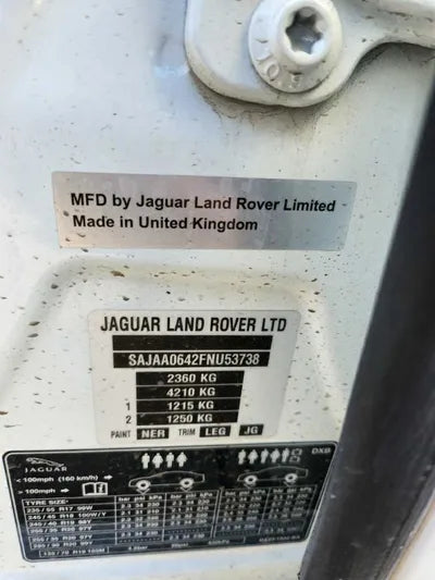 2015 Jaguar XF 824KMSAJAA0642FNU VIN:824KMSAJAA0642FNU