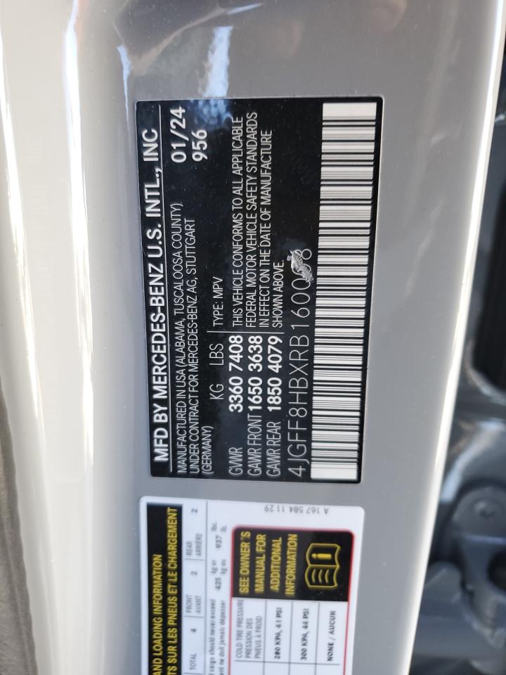 2024 MERCEDES-BENZ GLS MERCEDES-MAYBACH GLS600 4M VIN:4JGFF8HBXRB160008