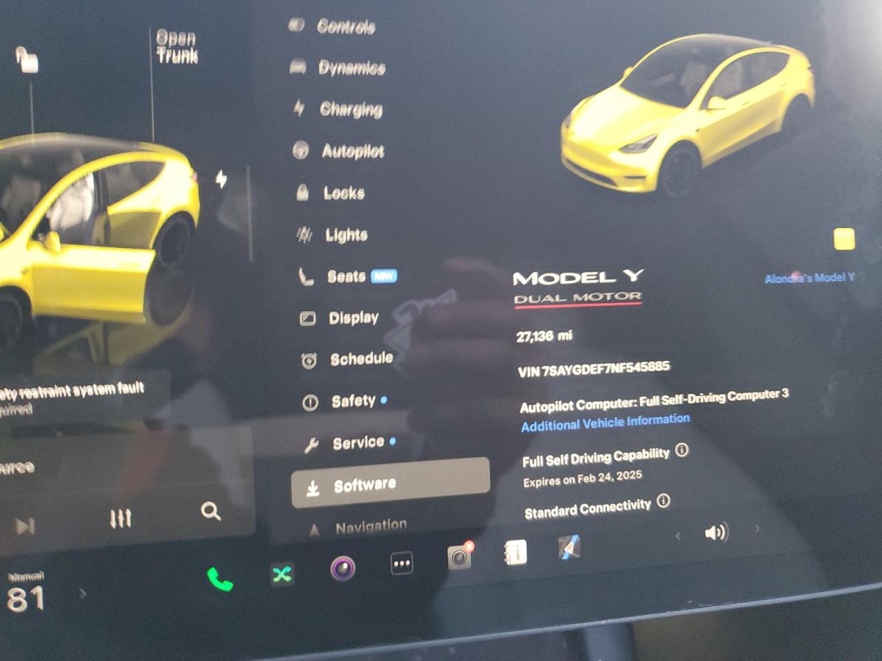 2022 TESLA MODEL Y  VIN:7SAYGDEF7NF545885