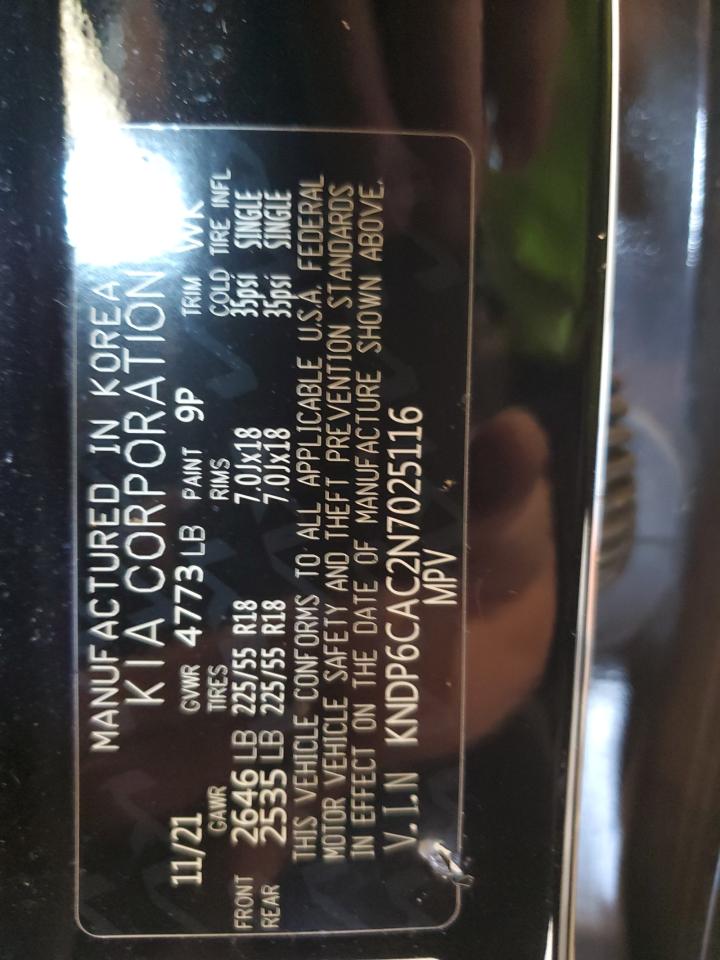 2022 KIA SPORTAGE S VIN:KNDP6CAC2N7025116