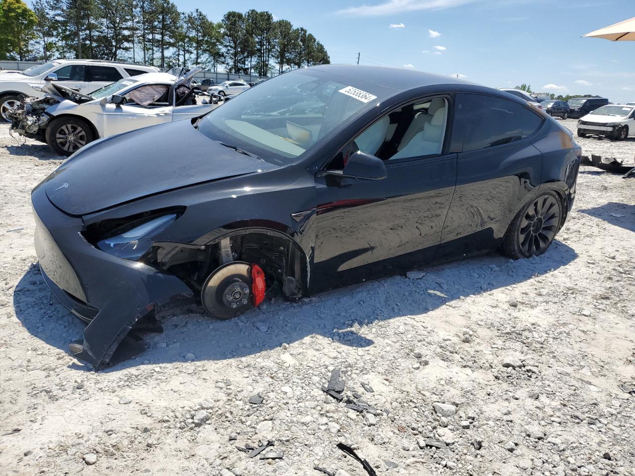 2022 TESLA MODEL Y  VIN:7SAYGDEF2NF326834