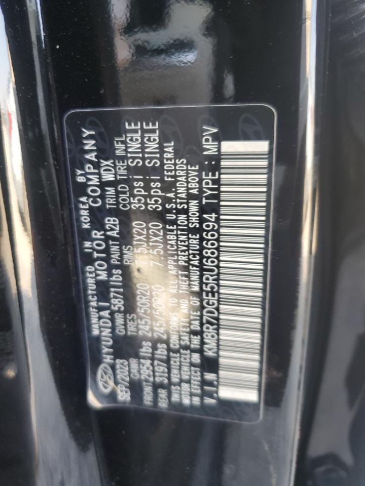 2024 HYUNDAI PALISADE CALLIGRAPHY VIN:KM8R7DGE5RU686694