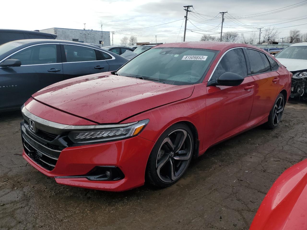 2022 HONDA ACCORD SPORT VIN:1HGCV1F39NA002225