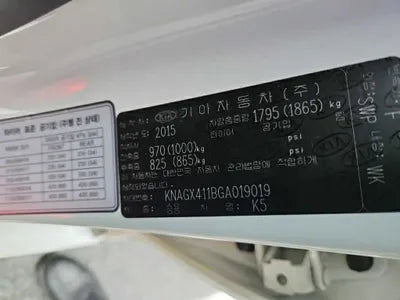 2016 Kia K5 KNAGX411BGA019019 VIN:KNAGX411BGA019019