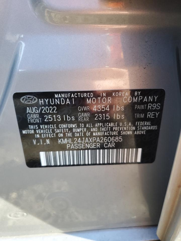 2023 HYUNDAI SONATA SE VIN:KMHL24JAXPA260685
