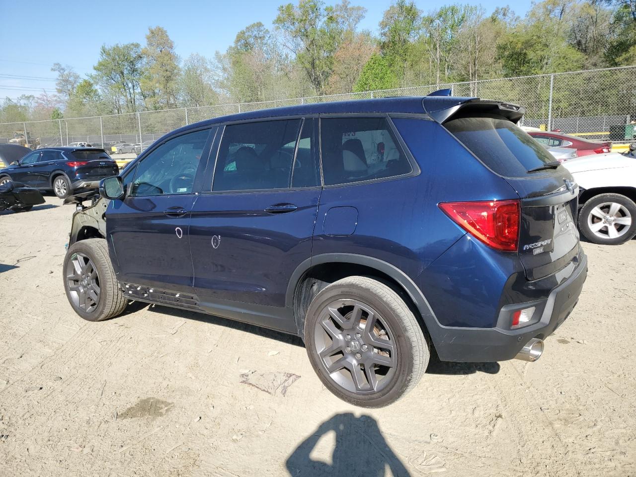 2022 HONDA PASSPORT EXL VIN:5FNYF7H59NB005913