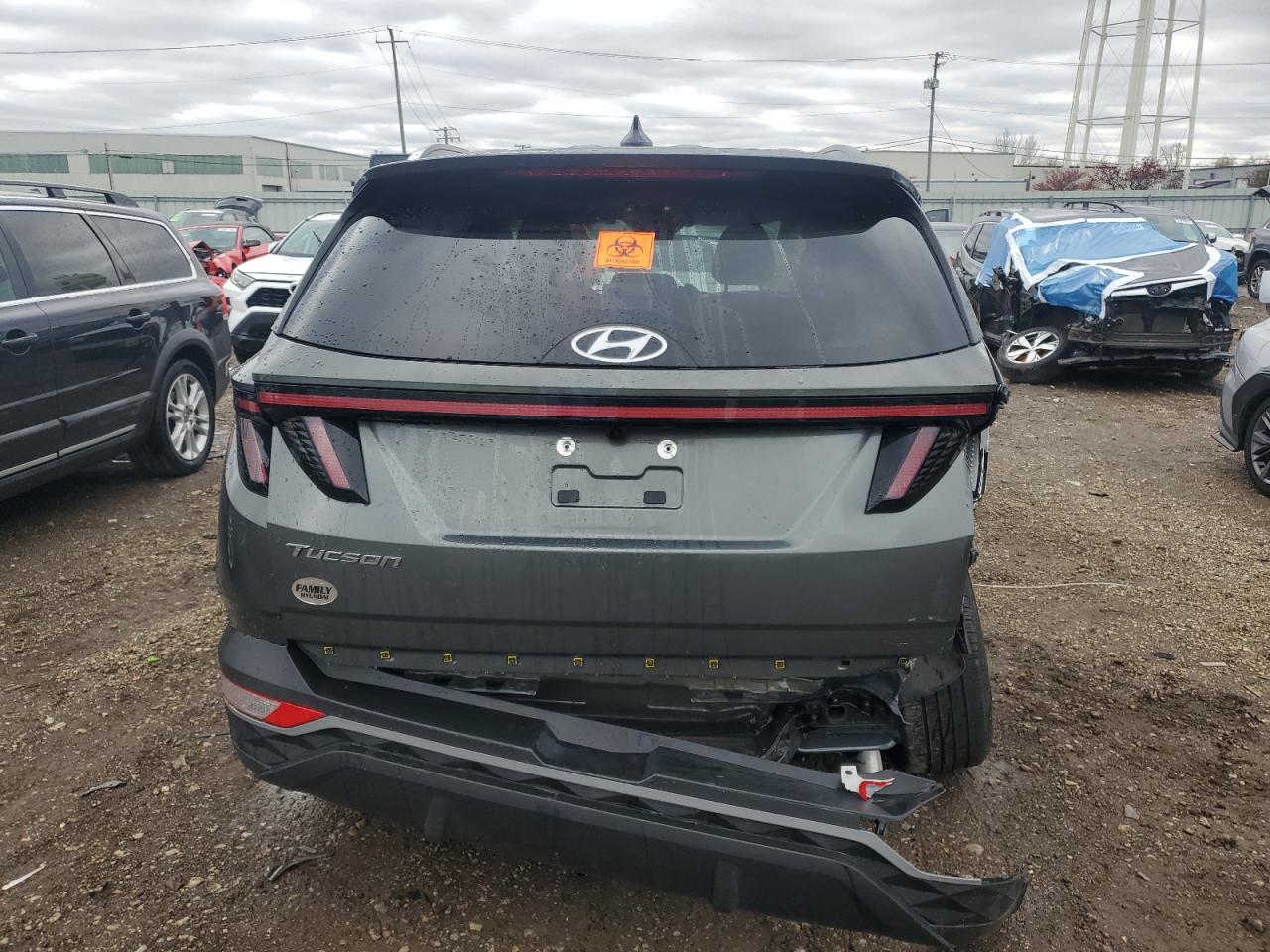 2022 HYUNDAI TUCSON SEL VIN:5NMJB3AE7NH114806