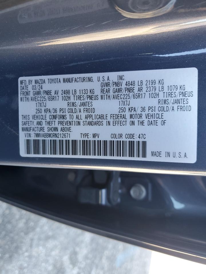 2024 MAZDA CX-50 PREFERRED VIN:7MMVABBM0RN212671