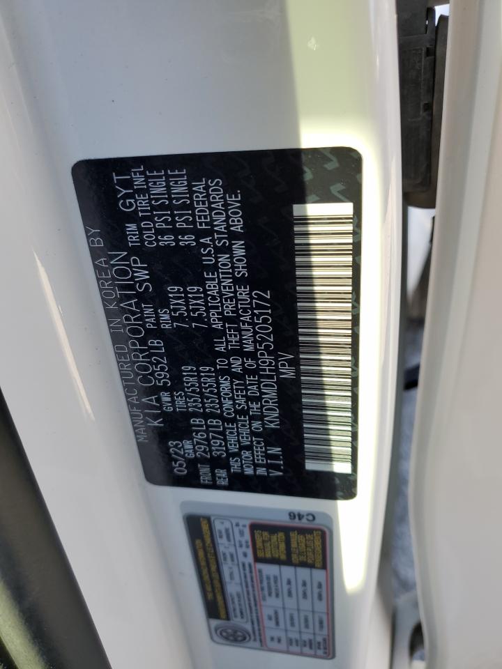 2023 KIA SORENTO SX PRESTIGE VIN:KNDRMDLH9P5205172