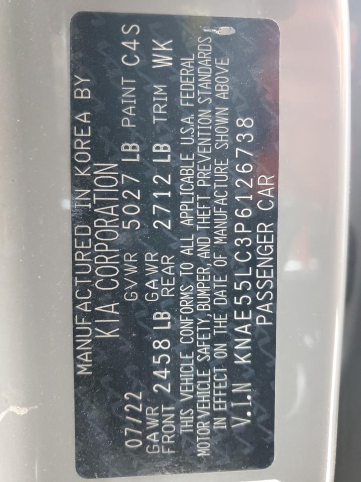 2023 KIA STINGER GT2 VIN:KNAE55LC3P6126738