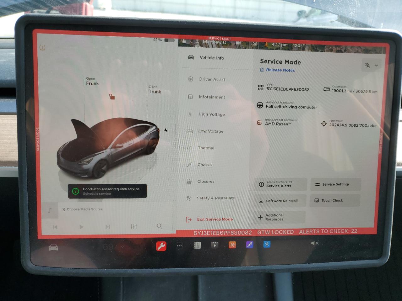 2023 TESLA MODEL 3  VIN:5YJ3E1EB6PF630082