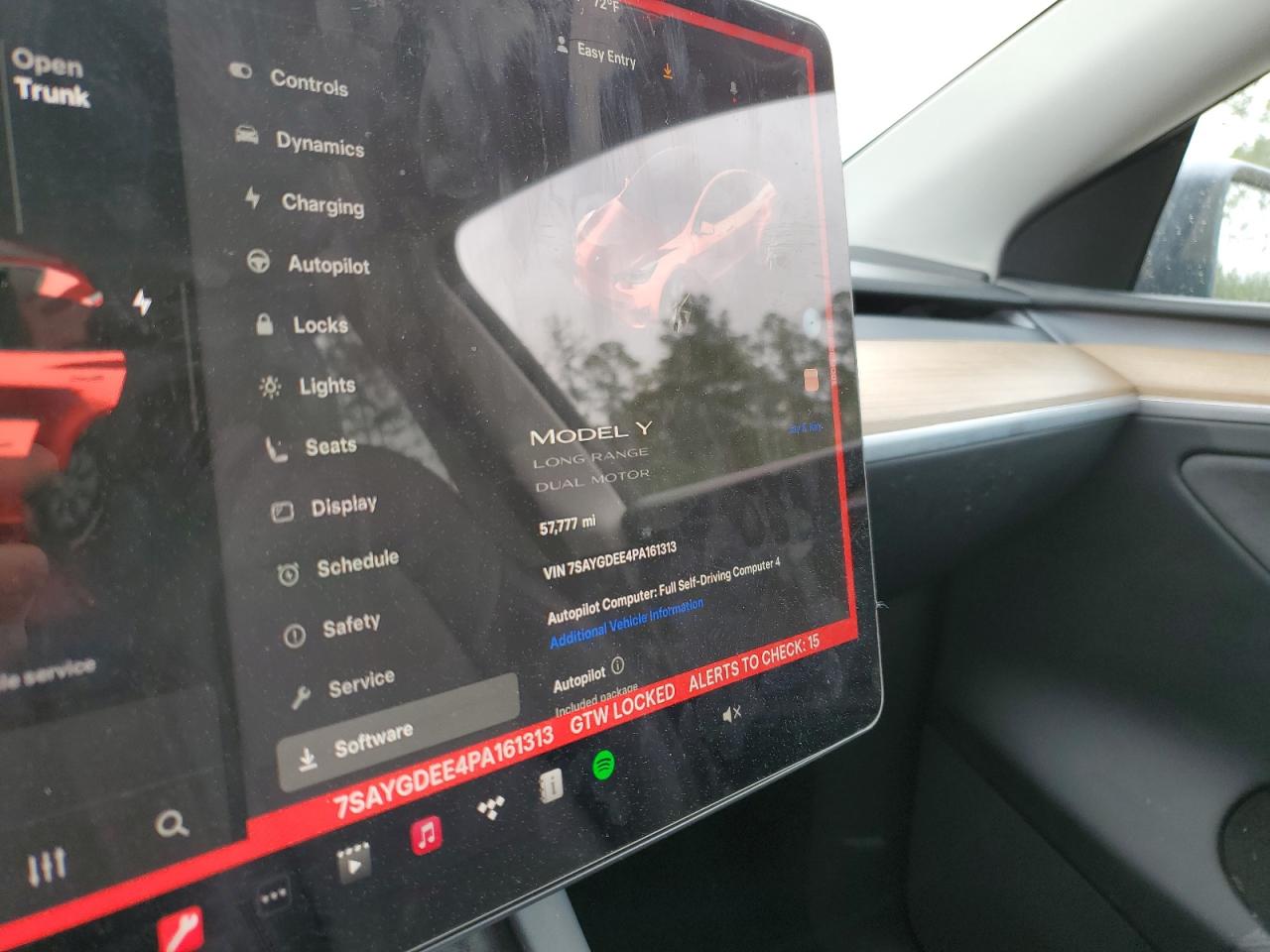 2023 TESLA MODEL Y  VIN:7SAYGDEE4PA161313