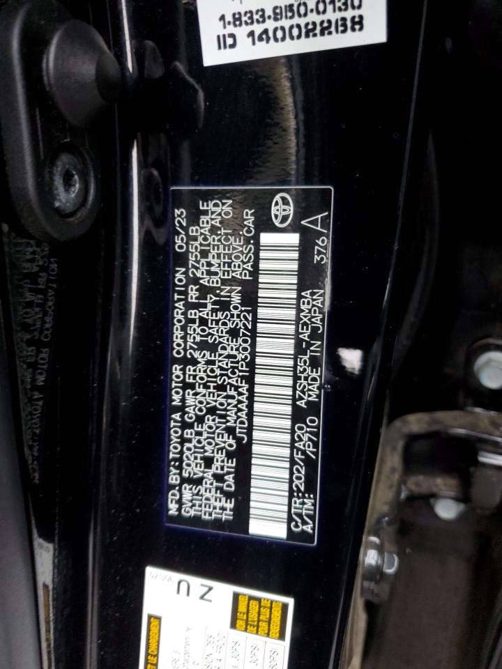 2023 TOYOTA CROWN XLE VIN:JTDAAAAF1P3007221