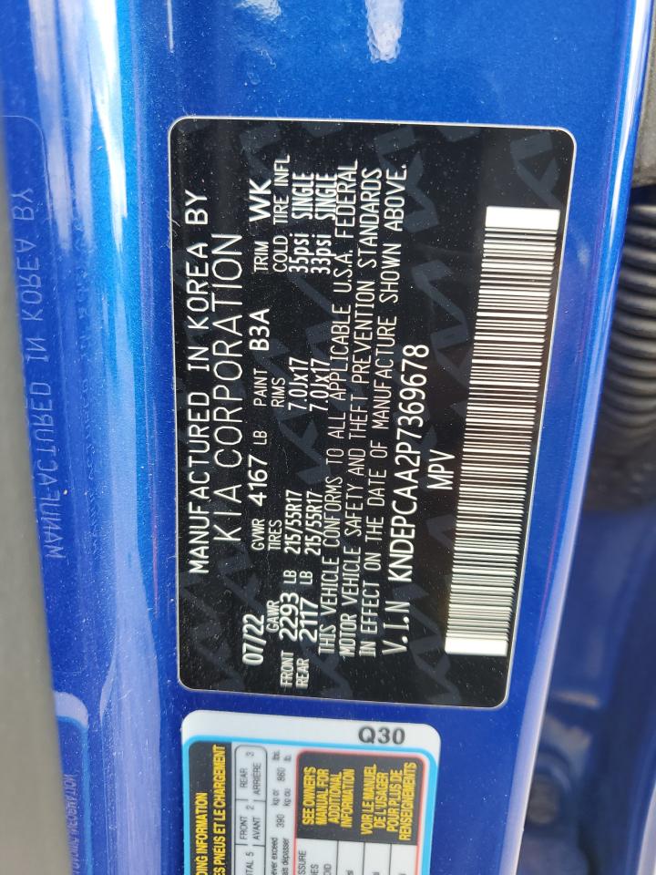 2023 KIA SELTOS LX VIN:KNDEPCAA2P7369678