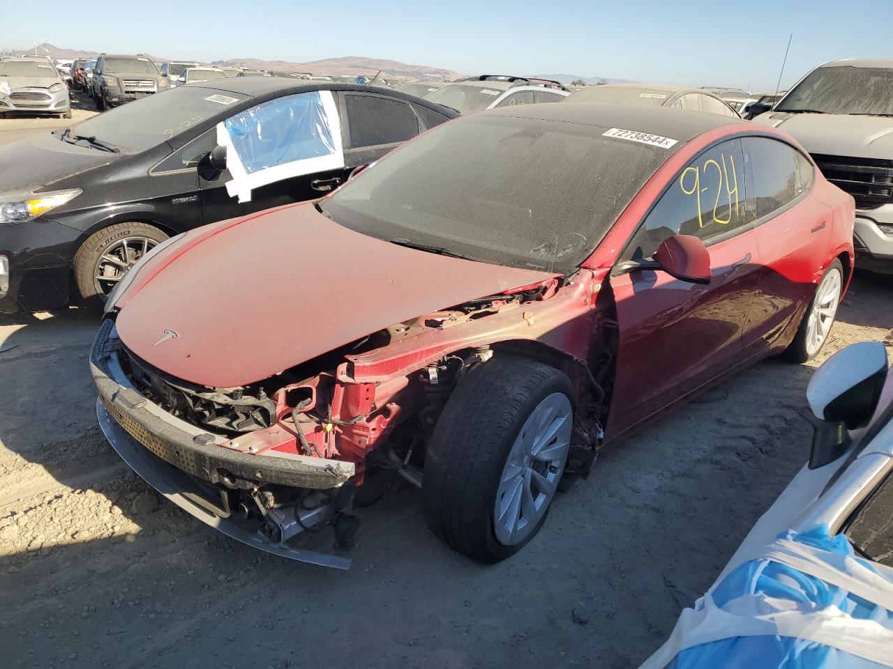 2022 TESLA MODEL 3  VIN:5YJ3E1EB6NF134566