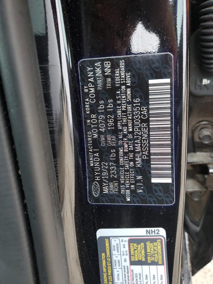 2023 HYUNDAI ELANTRA BLUE VIN:KMHLM4AJ2PU033516