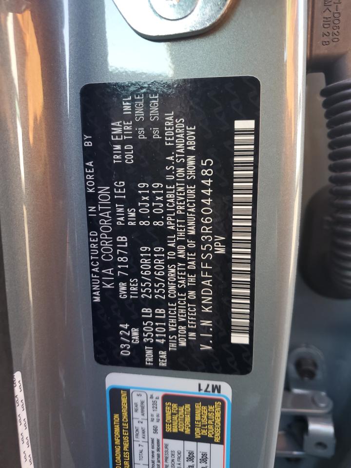 2024 KIA EV9 WIND VIN:KNDAFFS53R6044485