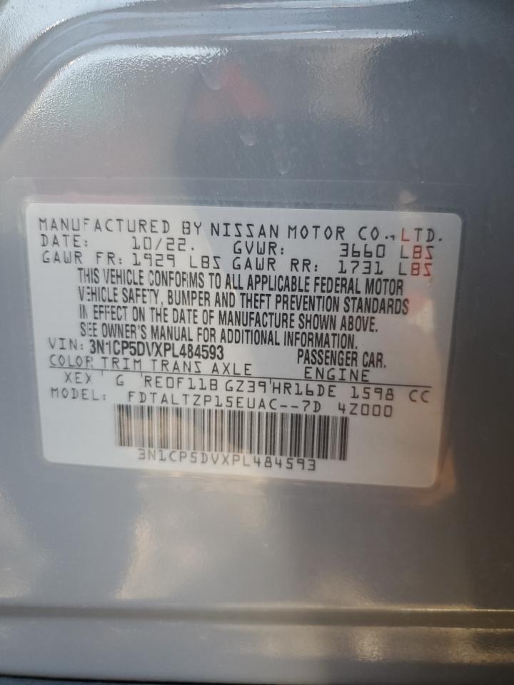 2023 NISSAN KICKS SR VIN:3N1CP5DVXPL484593