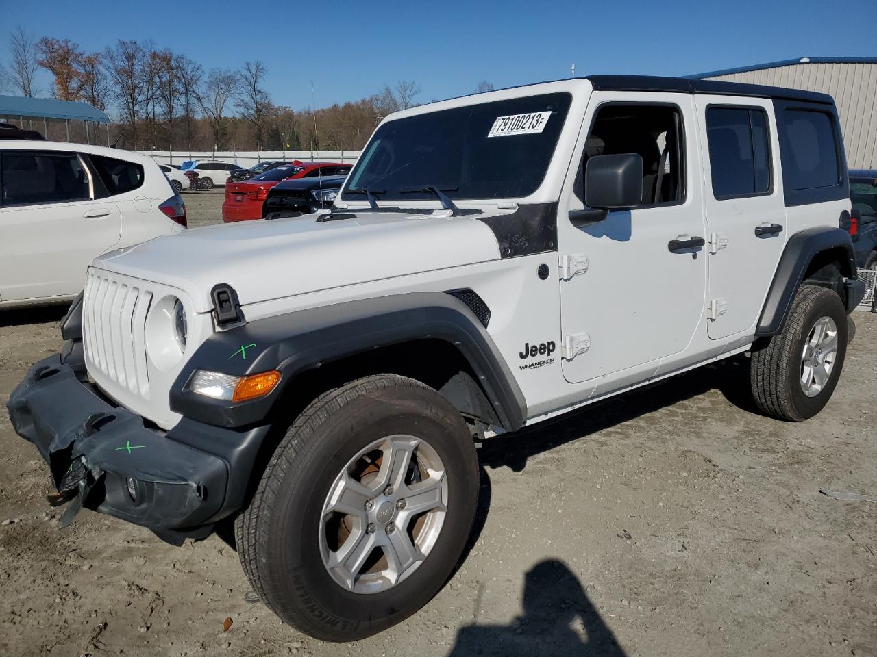 2022 JEEP WRANGLER UNLIMITED SPORT VIN:1C4HJXDM2NW135488