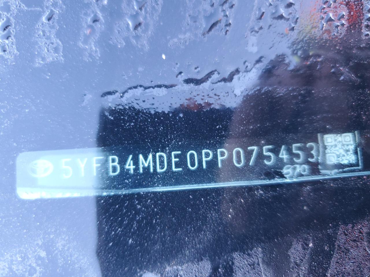 2023 TOYOTA COROLLA LE VIN:5YFB4MDE0PP075453