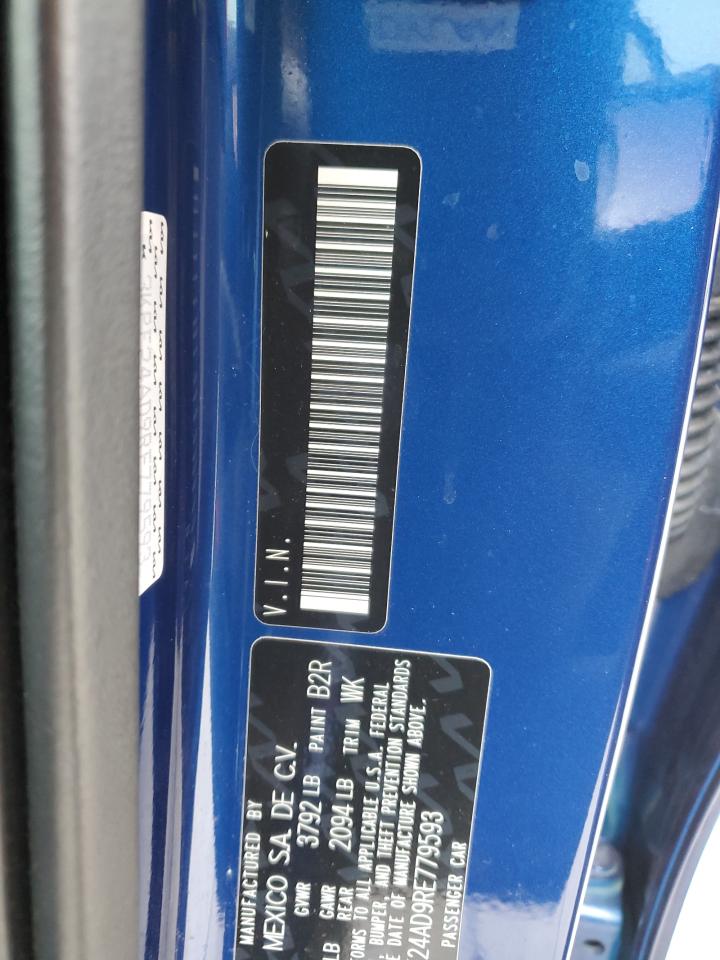 2024 KIA FORTE LX VIN:3KPF24AD9RE779593