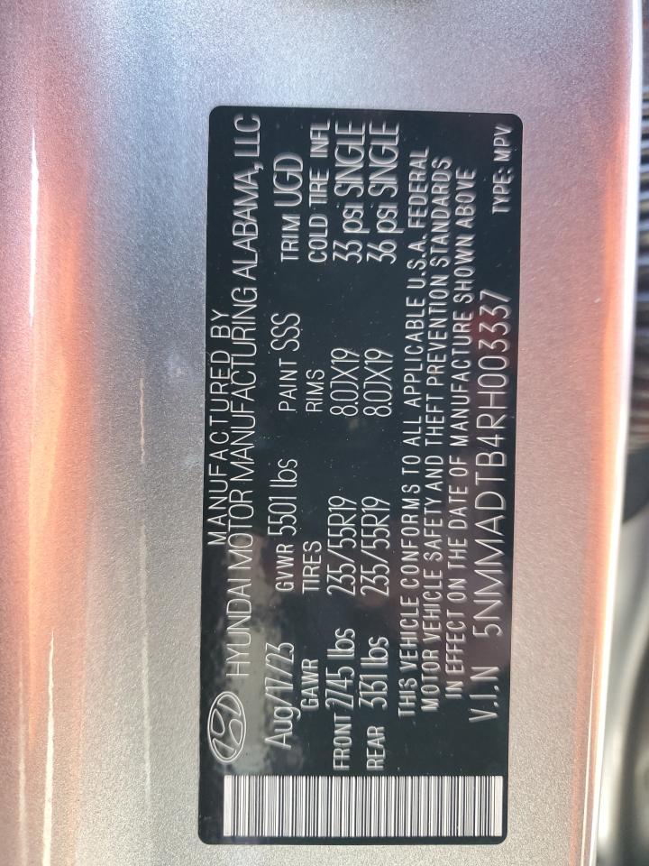 2024 GENESIS GV70 BASE VIN:5NMMADTB4RH003337