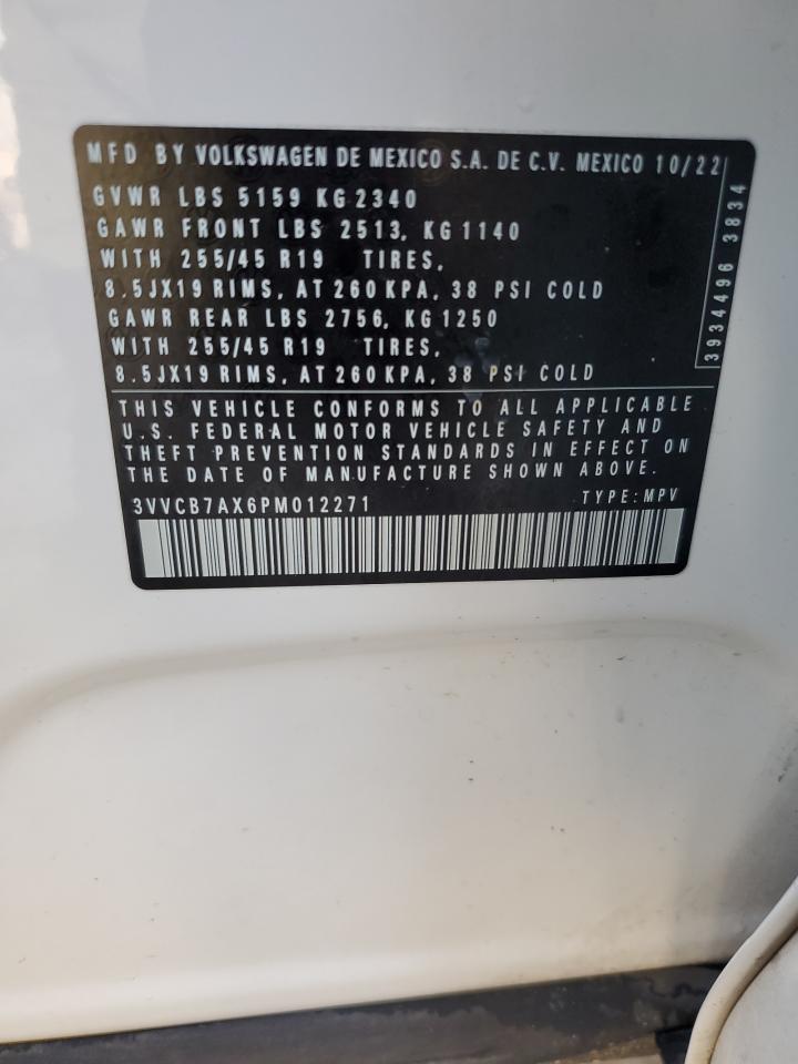 2023 VOLKSWAGEN TIGUAN SE R-LINE BLACK VIN:3VVCB7AX6PM012271