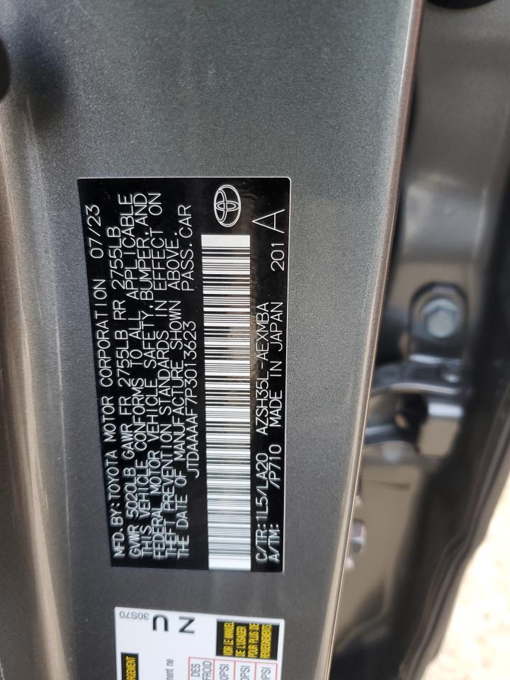 2023 TOYOTA CROWN XLE VIN:JTDAAAAF7P3013623