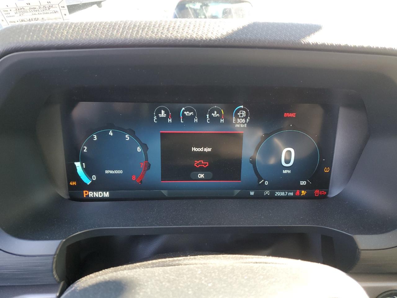 2024 FORD F150 XL VIN:1FTMF1L55RKE12168