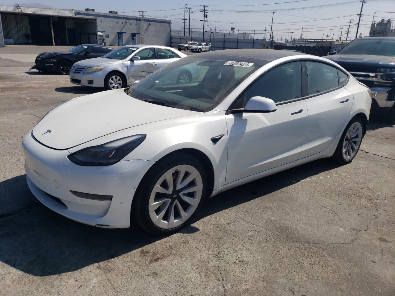 2022 TESLA MODEL 3  VIN:5YJ3E1EA8NF170007