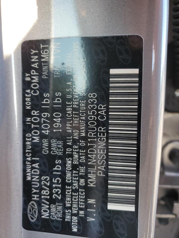 2024 HYUNDAI ELANTRA LIMITED VIN:KMHLN4DJ1RU095338