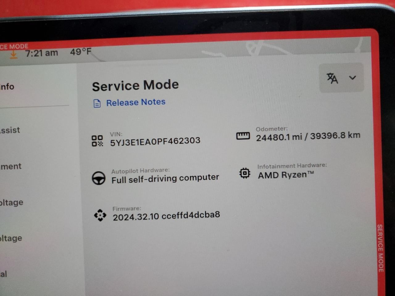 2023 TESLA MODEL 3  VIN:5YJ3E1EA0PF462303