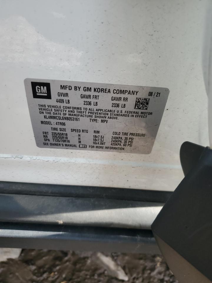 2022 BUICK ENCORE GX PREFERRED VIN:KL4MMCSL6NB053161