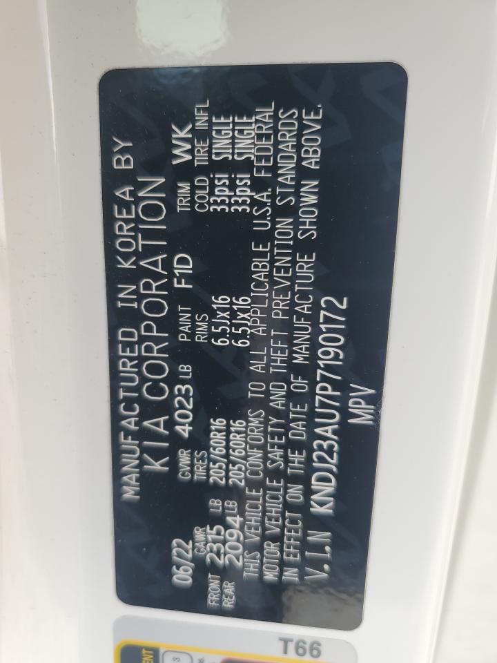 2023 KIA SOUL LX VIN:KNDJ23AU7P7190172
