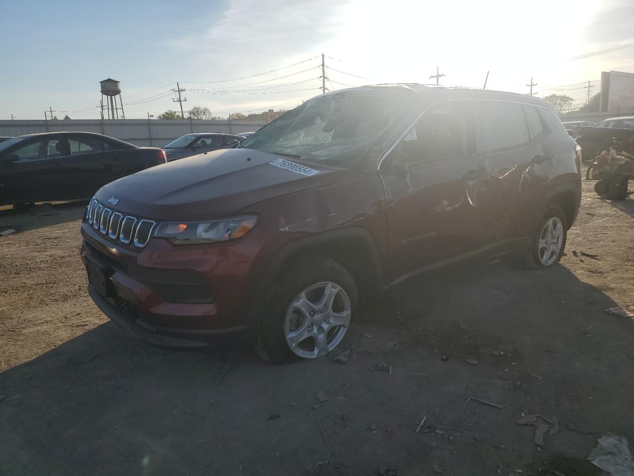 2022 JEEP COMPASS SPORT VIN:3C4NJDAB7NT221115